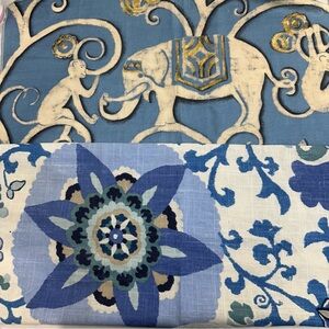 VERVAIN exclusive Pattern RAJASTHAN  LOT Of 2 samples  Fabric 26” X 26”